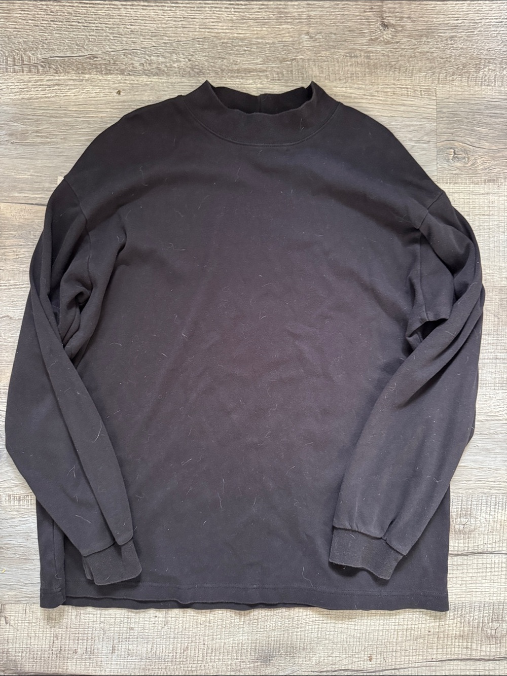 Woolrich turtleneck sweatshirt size XL Black Men's Long Sleeve Top
